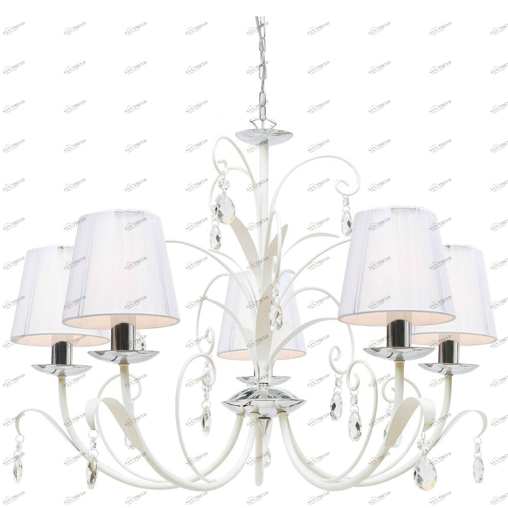 Подвесная люстра Arte Lamp Romana Snow A1743LM-5WH ARTE LAMP ДИЗАЙНЕРСКИЕ, ROMANA SNOW 056607 Белый 
