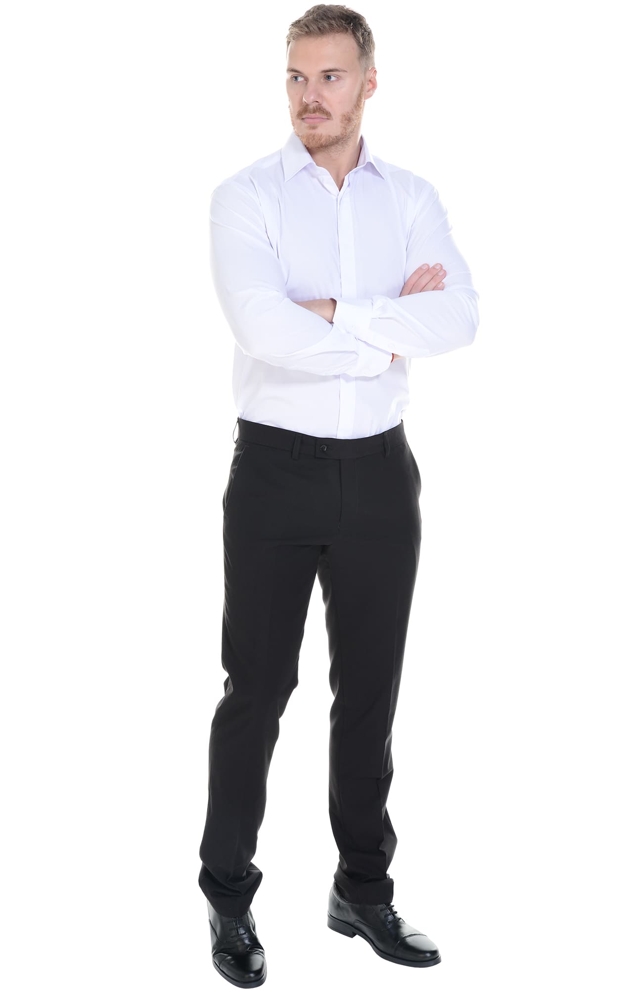 4958026 Рубашка мужская  white El-Risto  Корпоративная одежда  размер 44/182-188  - Вид №30