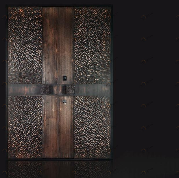 Ercole Бронированная распашная медная дверь с контролем доступа sun-id-1414830