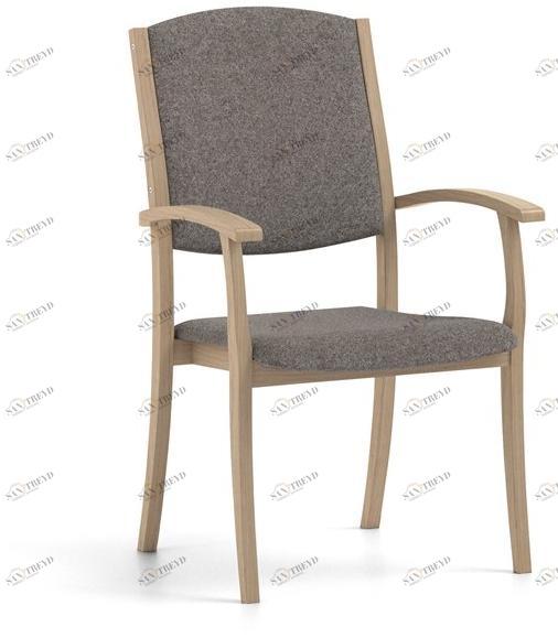Штабелируемый тканевый стул с подлокотниками Polka | health & care 30-25/1 Santreyd