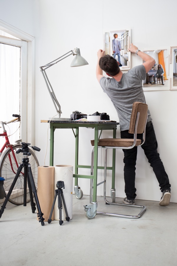 Стул барный Ridge Rib оранжевый Zuiver 1500201 - Вид №1