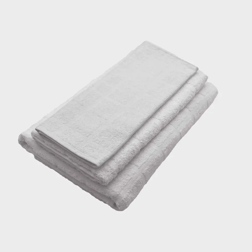 Набор махровых полотенец Belezza Мельбурн 30x50 см 50x90 см 70x130 см цвет белый STLM-2147988 - Вид №1