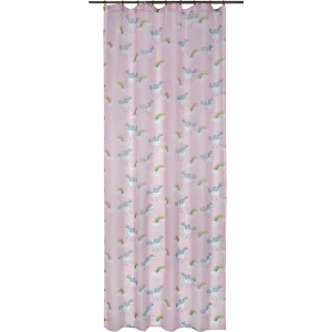 Тюль на ленте Единорог 250х260 см цвет розовый