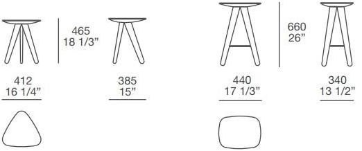 Poliform Табурет / журнальный столик из дерева Ics-ipsilon sun-id-1380868 - Вид №8