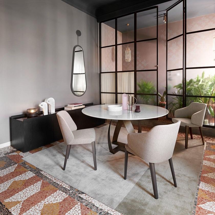 Potocco Стул из мягкой ткани Concha 905 - Вид №2