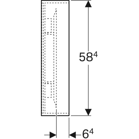 500.572.JI.1 Зеркало с подсветкой Geberit Citterio Geberit  - Вид №4