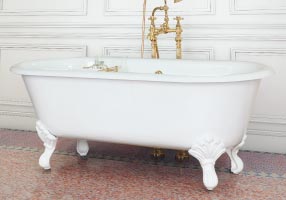 Gentry Home Bexley Cast iron bathtubs with feet Классический никель GH100956  - Вид №1