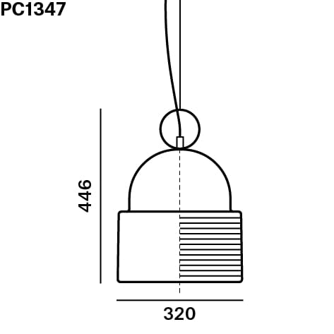 Подвесной светильник из дутого стекла BROKIS купол ARCH-00096747 - Вид №32