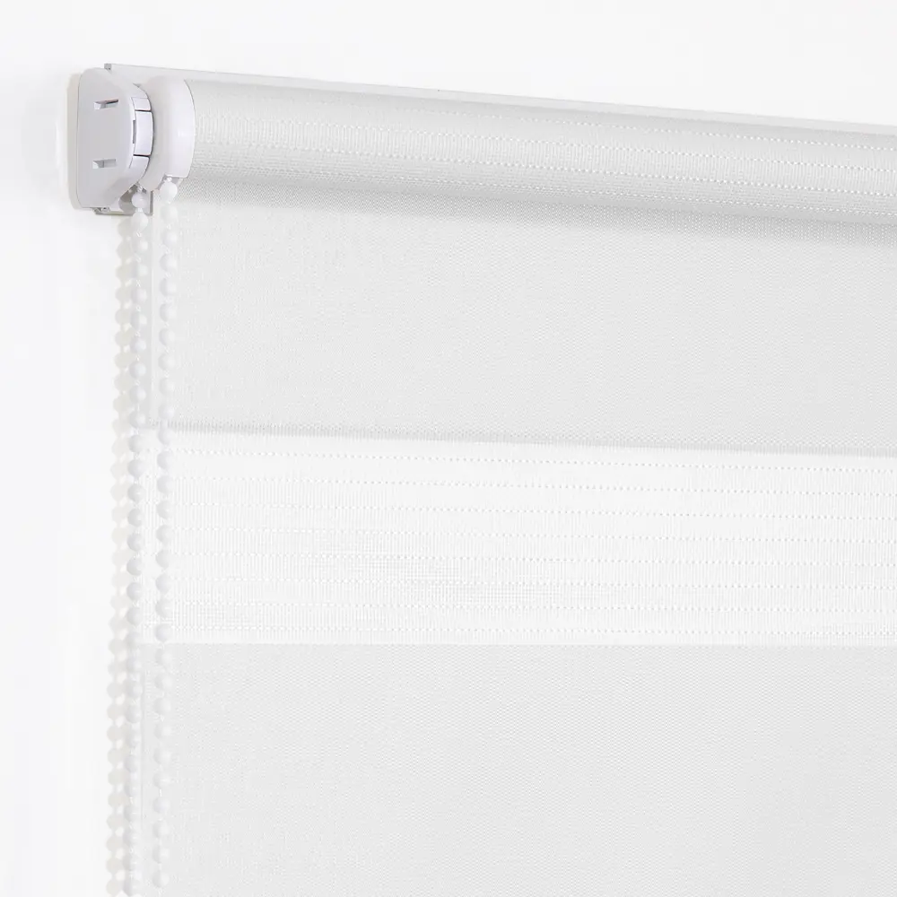 Штора рулонная день-ночь Мелоди 120x190 см белая MIAMOZA STLM-2201770 - Вид №1