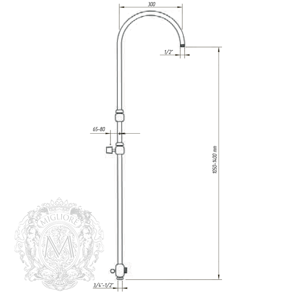 ML.ARC-36.253.CR Душевая колонна Migliore Revival - Вид №4