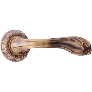 Ручки дверные на розетке Renz Фабриано, ЦАМ, цвет кофе