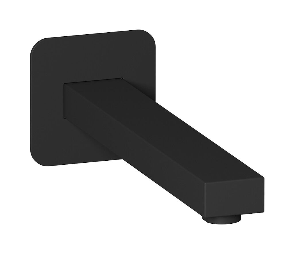 Длинный настенный излив для ванны WE ARE IB ru328np Matt Black Rubacuori 