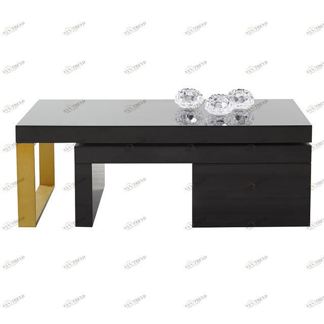 Журнальный столик черный Vision Black Gold PUSHA PUSHA 062873 Черный 
