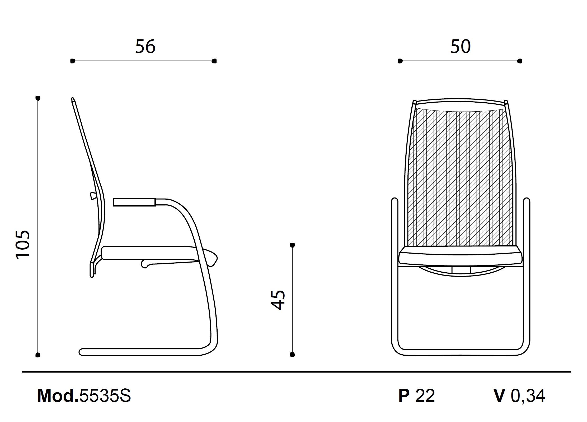 Консольный операционный офисный стул Ares Line ссылка ARCH-00088521 - Вид №1