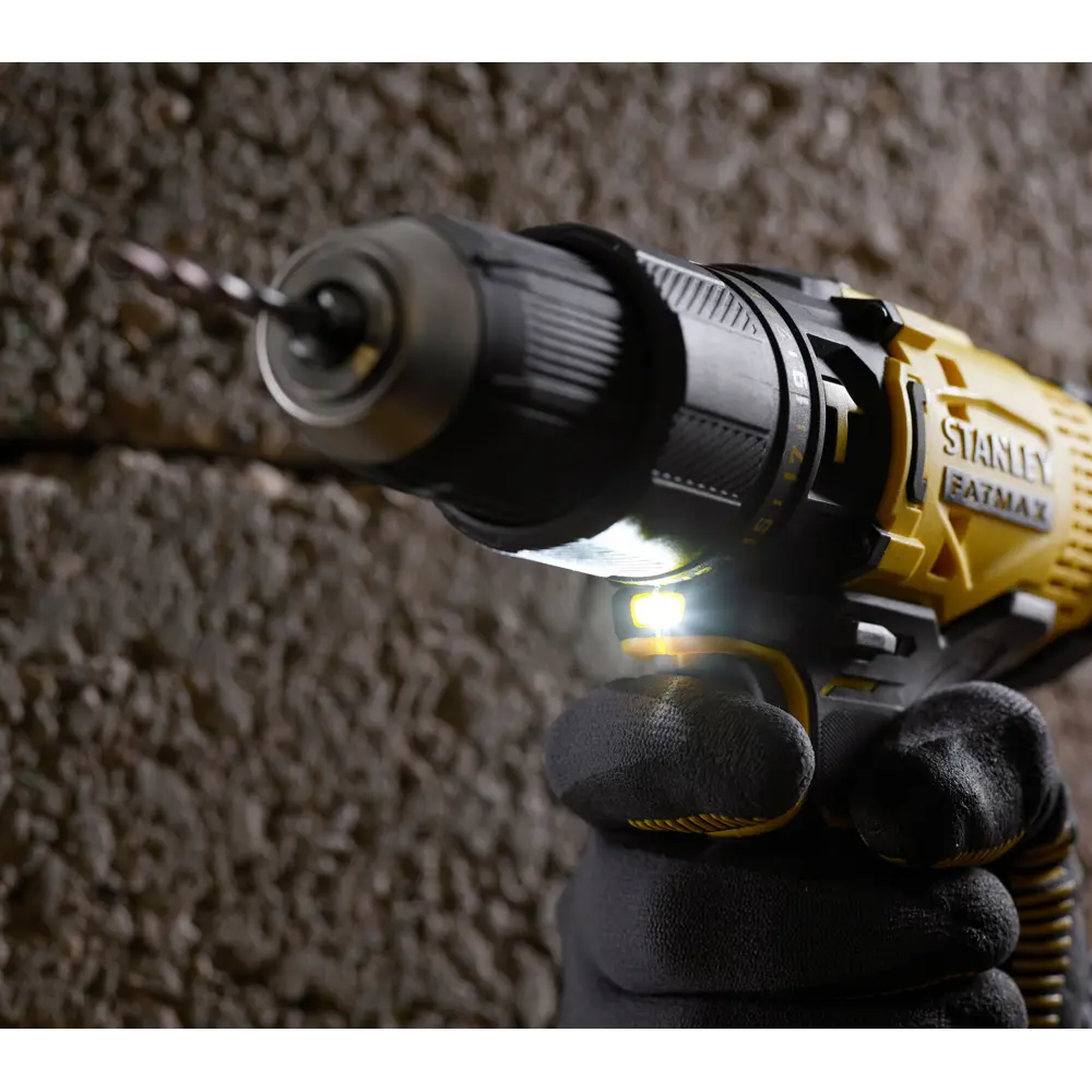 Дрель-шуруповерт аккумуляторная ударная Stanley Fatmax SCD711C2K, 18 В Li-ion 2x1.5 Ач STLM-2197938 - Вид №5