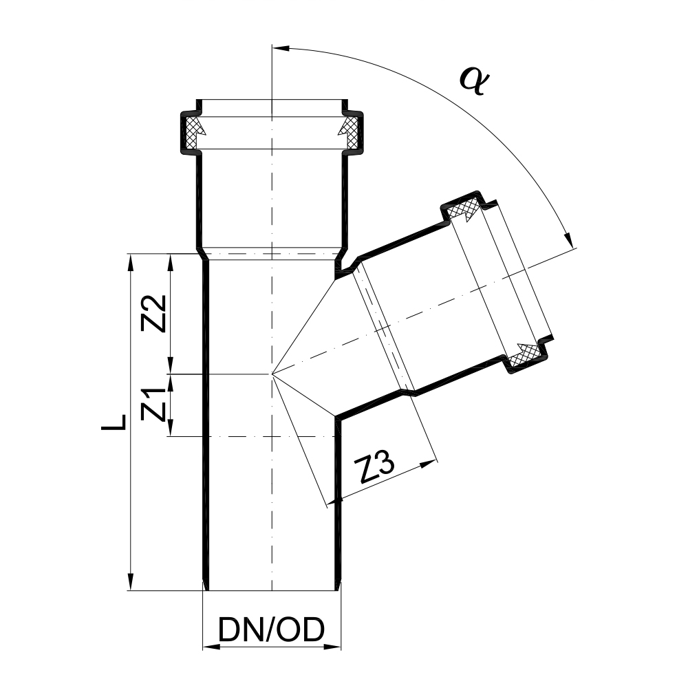 02832 Тройники Tece  - Вид №1