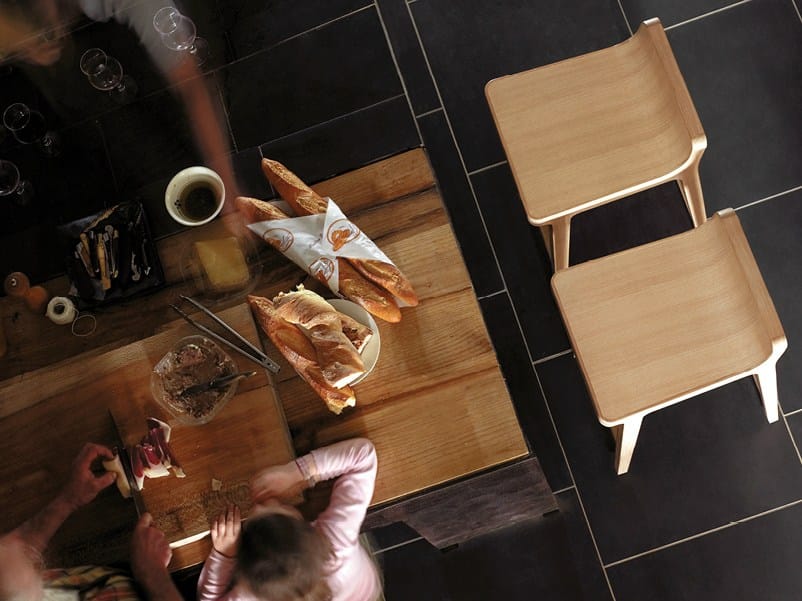 Высокий дубовый барный стул ALKI Emea ARCH-00068374 - Вид №6