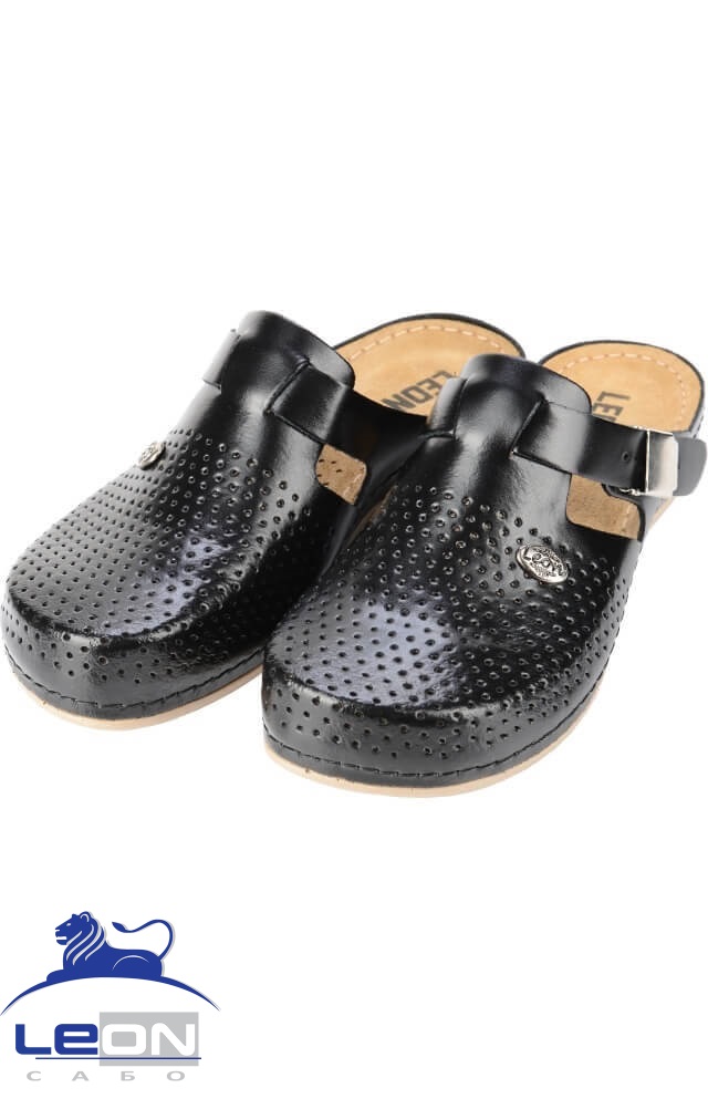 61975 Сабо  женские черные LEON  Медицинская обувь  размер 40 