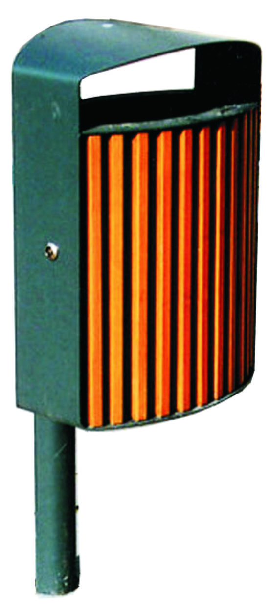 12089 Урна ВОЛНА на 1 стойке, урна уличная LAB.Space 