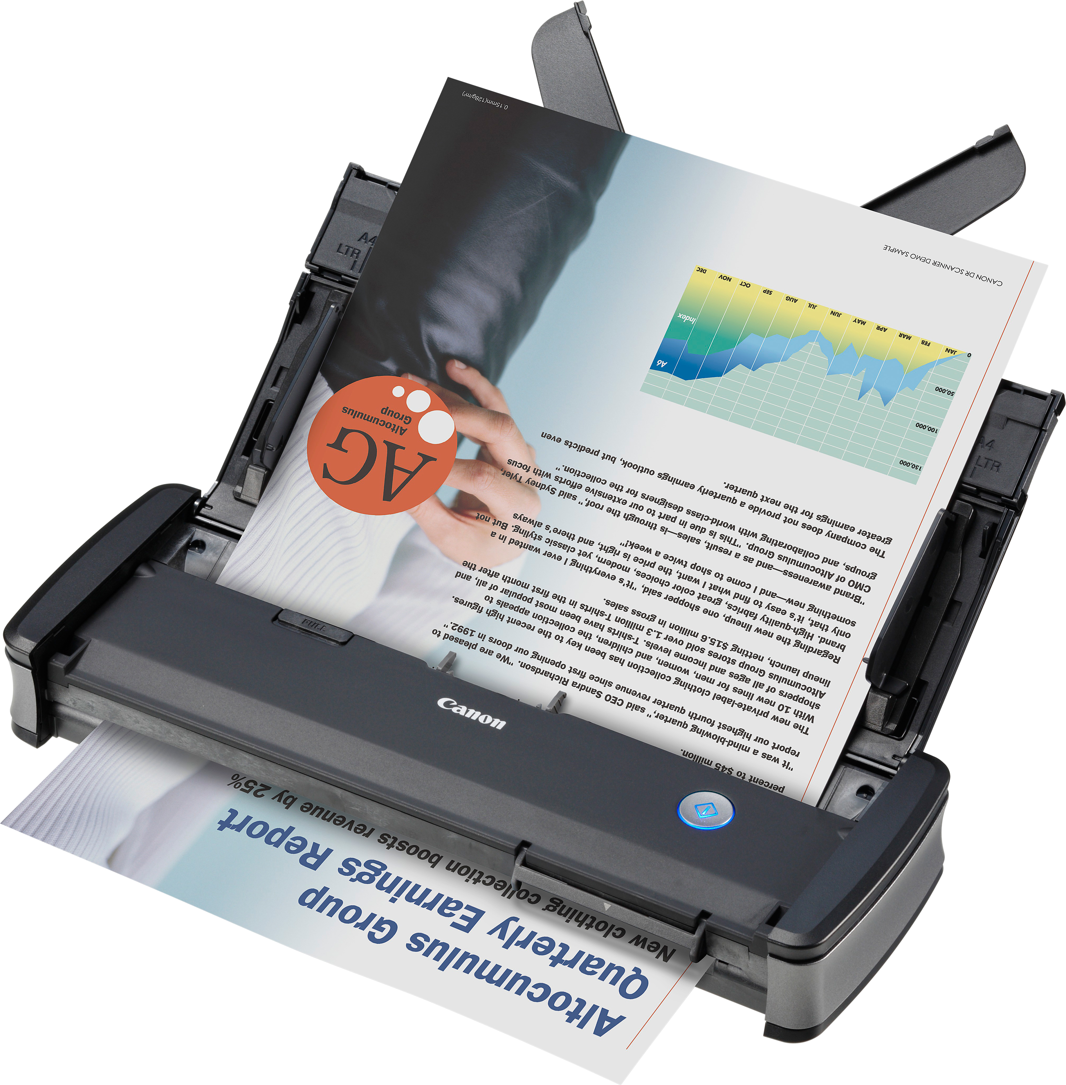 9705B003 P-215ii, document scanner, 15 ppm, duplex, adf 20, usb 2.0/3.0, a4 (pc+mac) Canon  - Вид №4