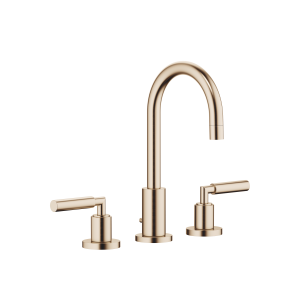 TARA Смеситель для раковины на три отверстия с донным клапаном - Brushed Champagne (22-каратное золото) 20710882-46