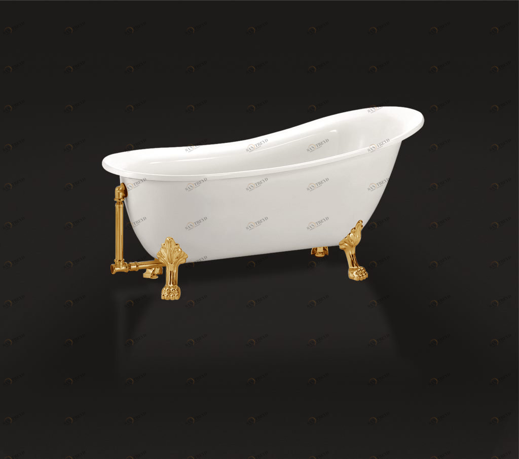Акриловая ванна BelBagno BB06-1550-ORO 