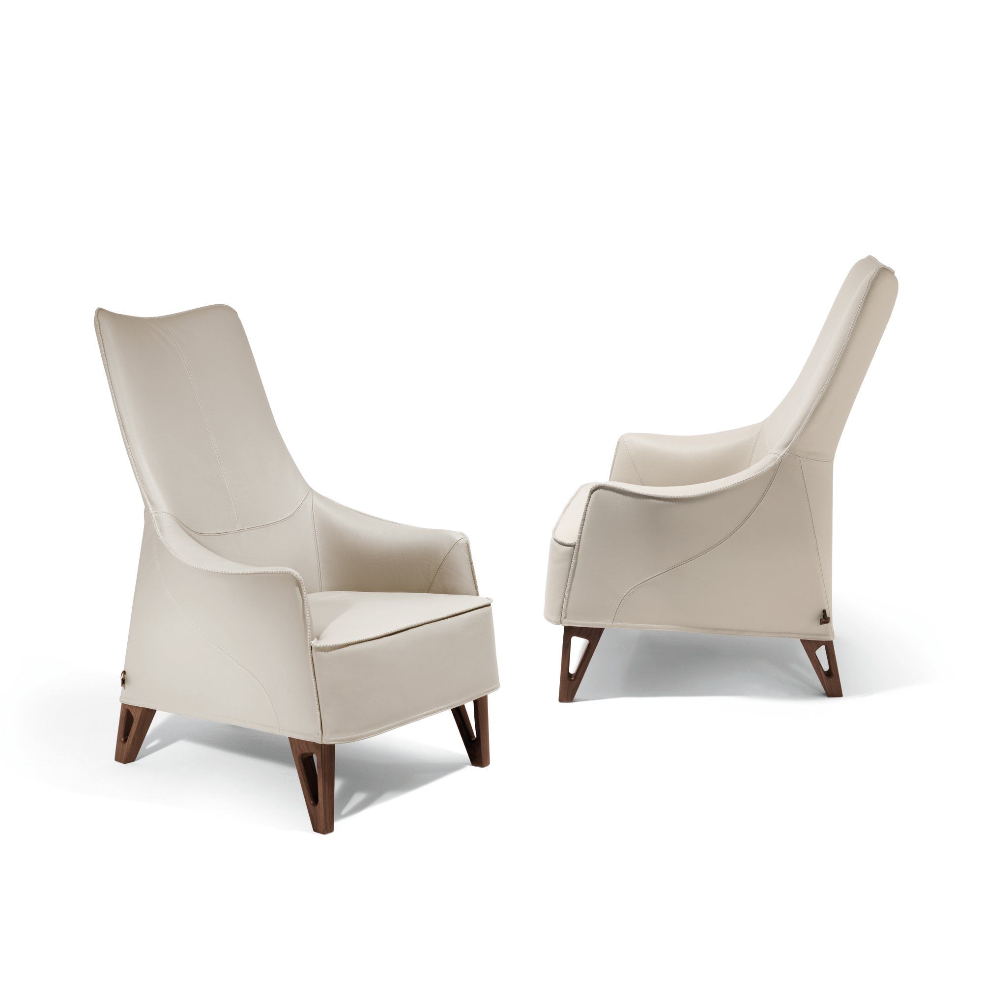 Кожаное кресло bergère с подлокотниками Giorgetti Mobius ARCH-00107445 - Вид №1