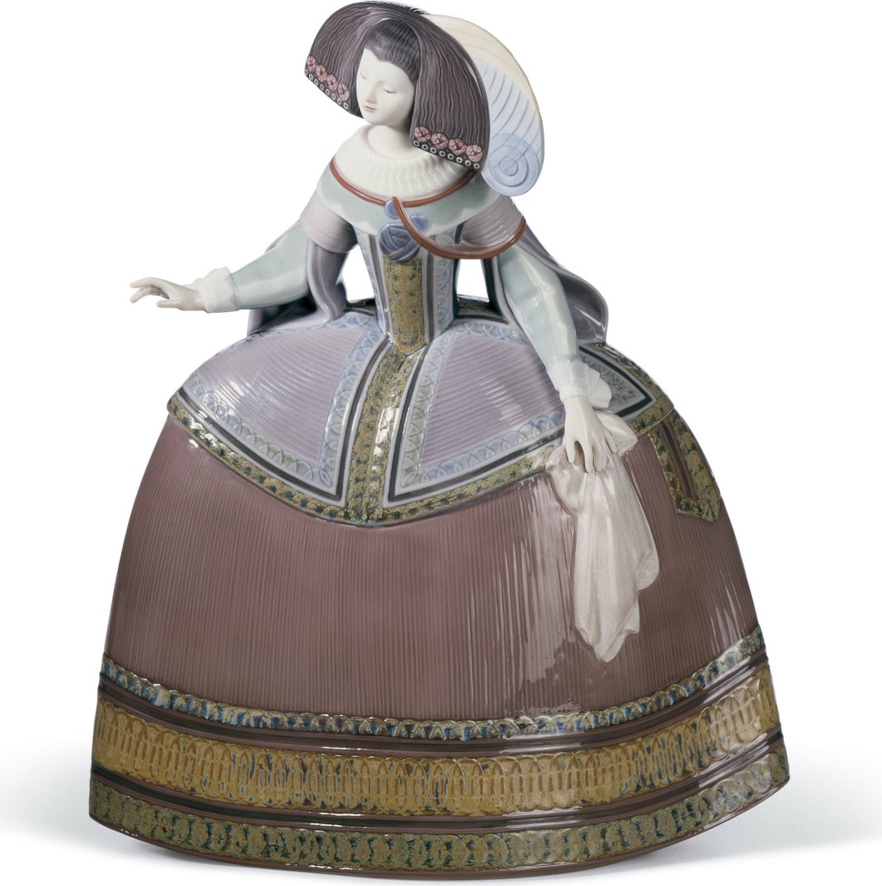 10669191 LLADRO Фигурка Lladro "Фрейлина" 30х24см Фарфор Lladró 