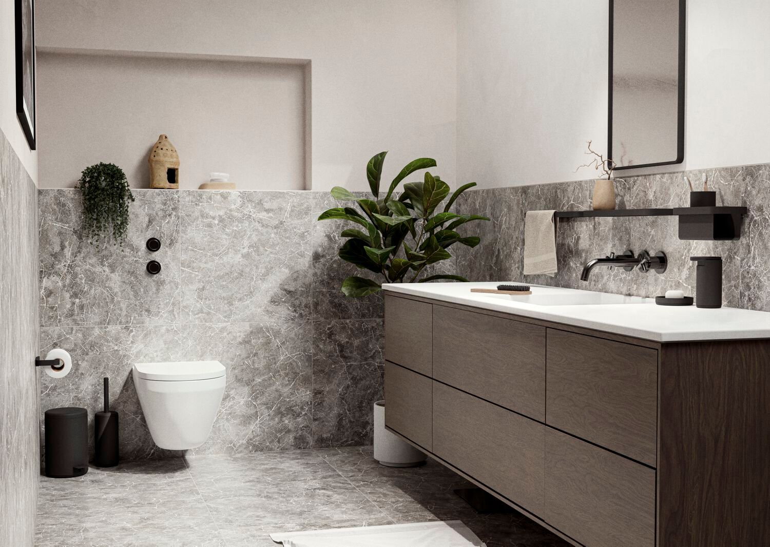 Алюминиевая настенная мыльница для душа ZONE DENMARK Rim ARCH-00086814 - Вид №2