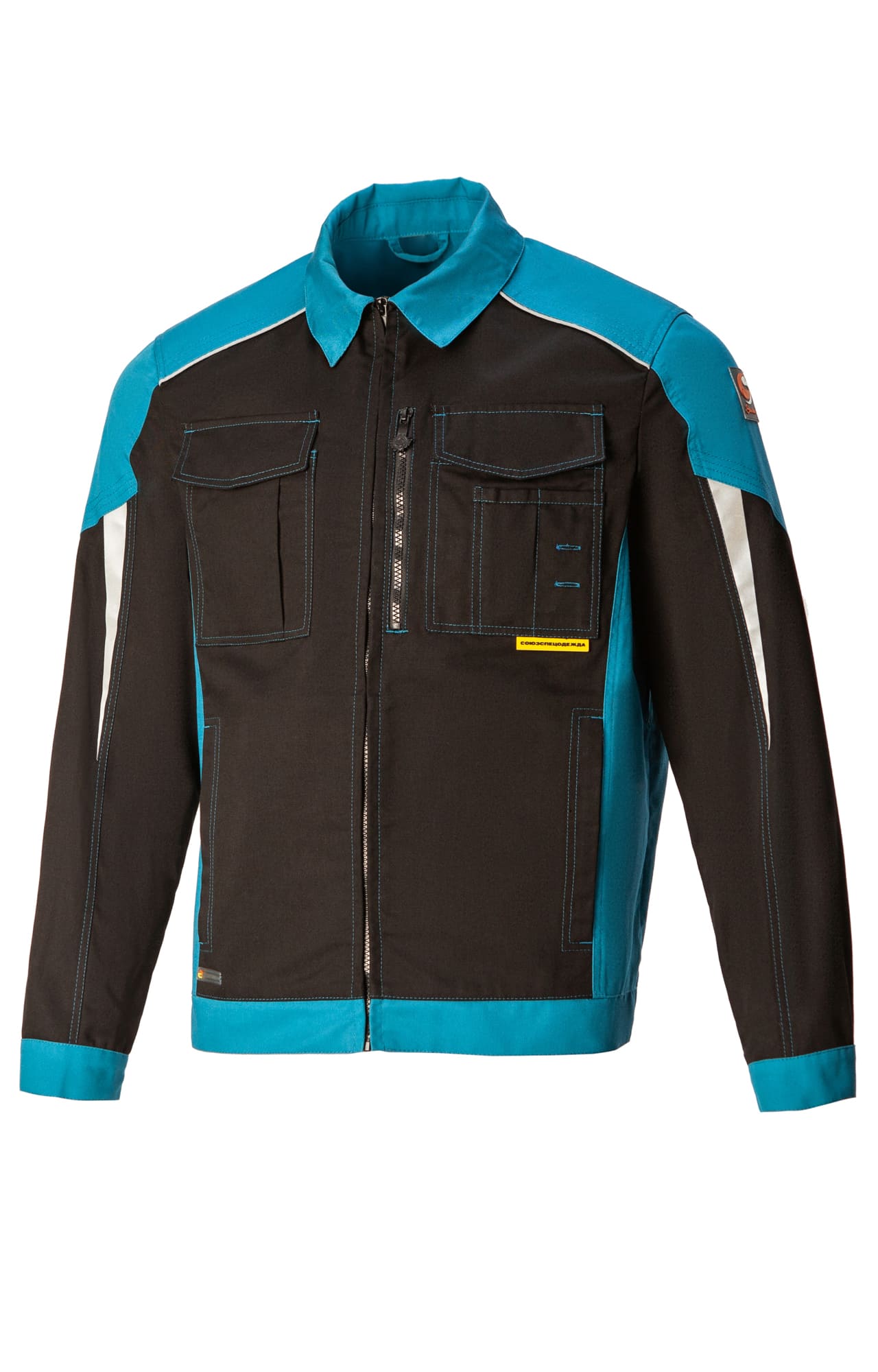 5045242 Костюм NEW черный-аквамарин STATUS  Летняя спецодежда  размер 44-46/170-176  - Вид №1