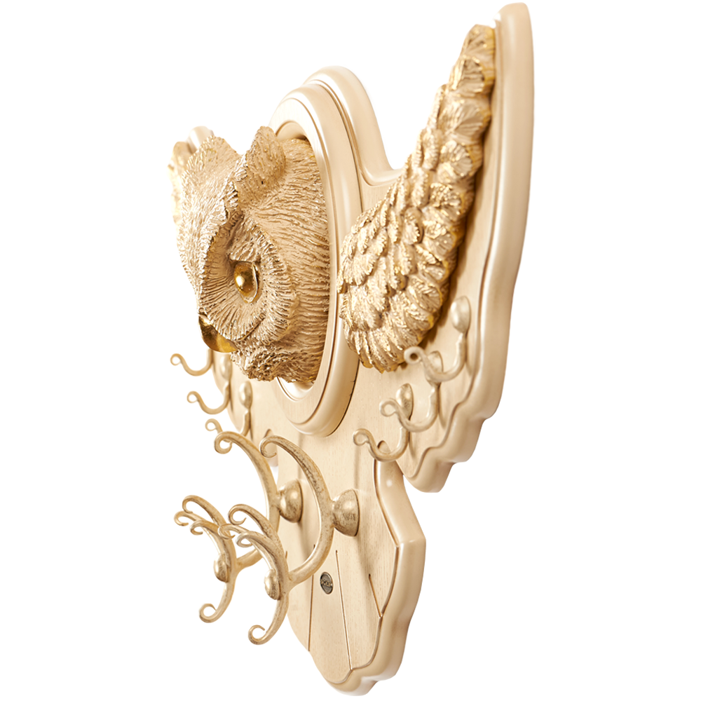 11507 Вешалка настенная Bubo Айвори Антик Слоновая Кость BOGACHO 4627138184677 - Вид №2