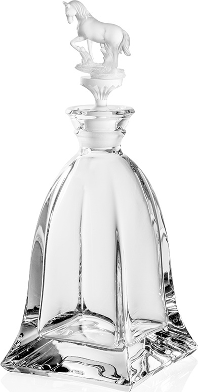 10552247 Cristal de Paris Графин Cristal de Paris для виски "Конь" 1л (сатин) Хрусталь 