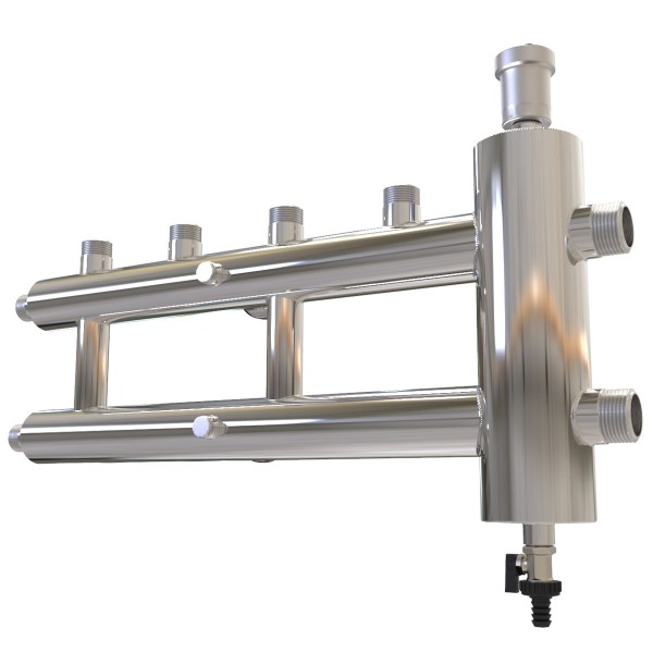 Купить Распределительный коллектор с гидрострелкой 85 кВт, 2+1 контур Прокситерм GSK3221 - Вид №2