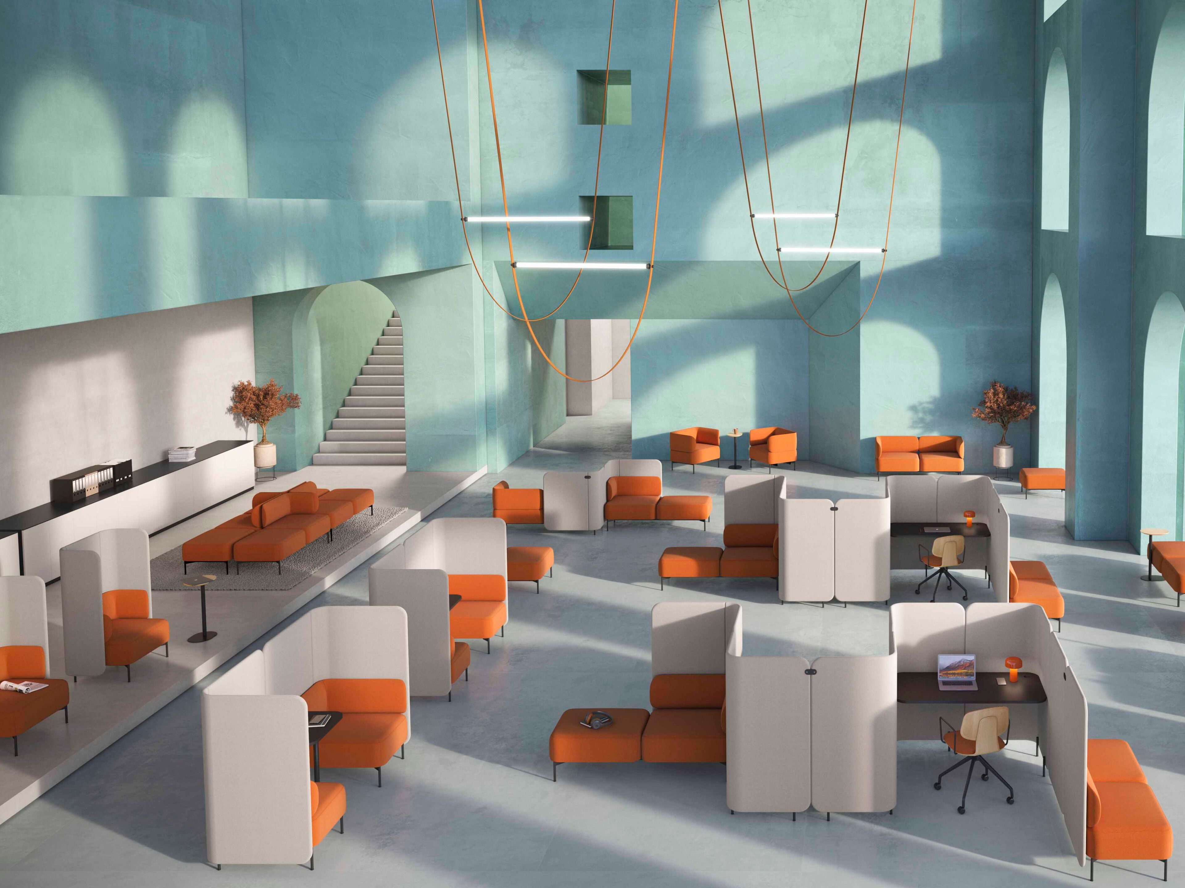 Секционный стол с разделительными панелями SITLOSOPHY® Berirama ARCH-00041933 - Вид №2