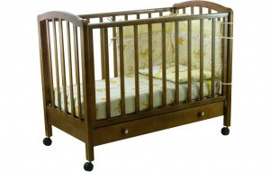 vpk-0005548 Кровать детская Фея 600 темный мед ВПК (Тополь)