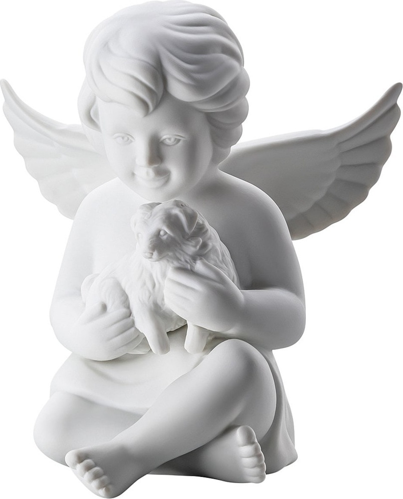 10640540 Rosenthal Фигурка Rosenthal Ангел с собакой 14,5см, фарфор Фарфор 