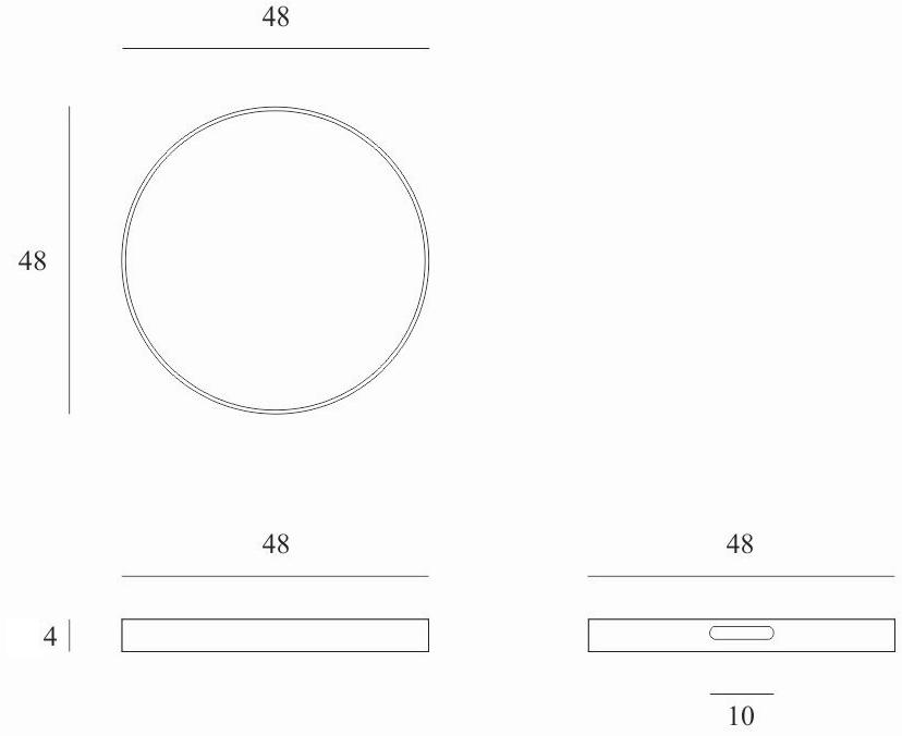 Ethnicraft Круглый поднос из дерева и стекла Tribal quest 20371 - Вид №2