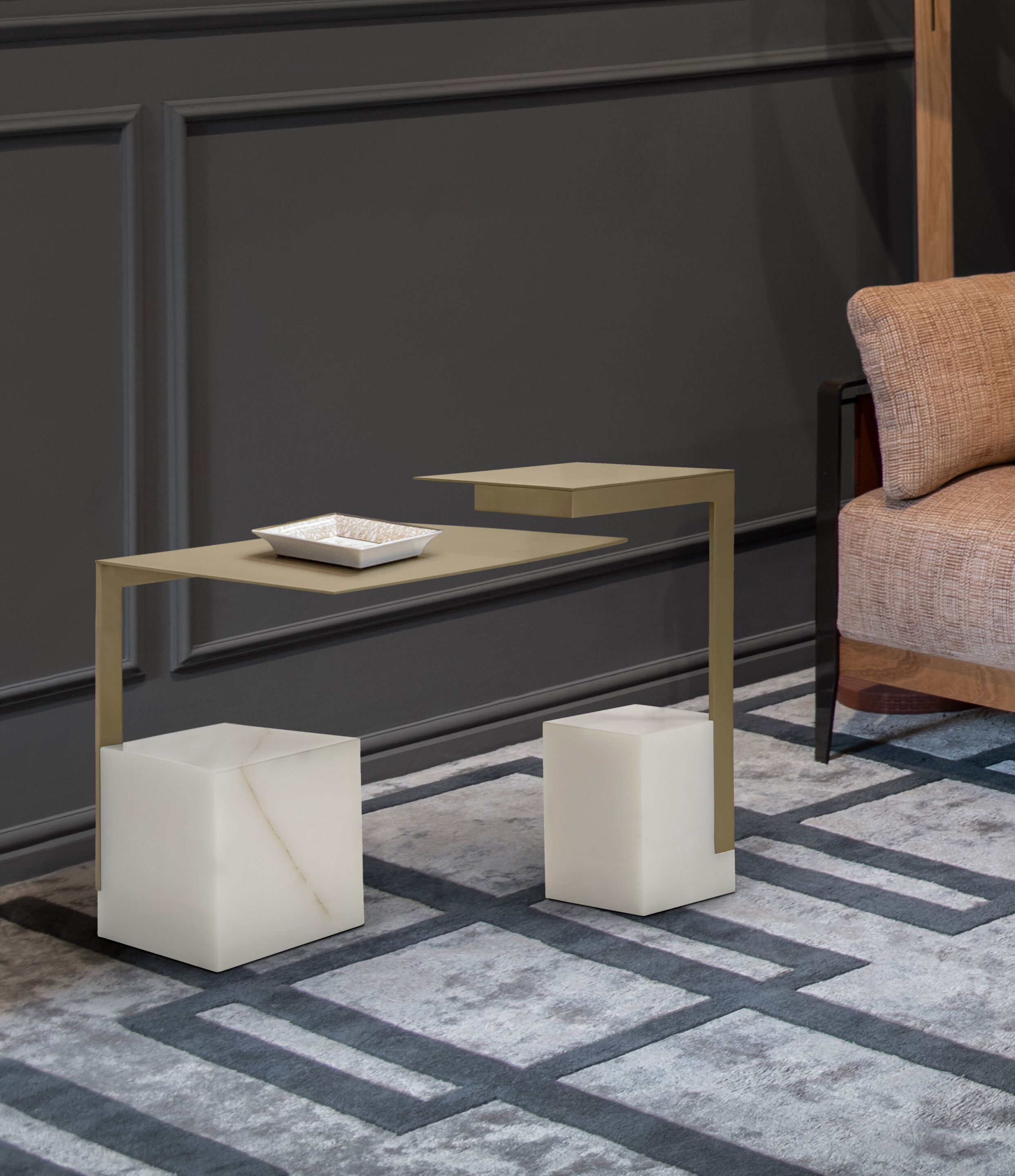 Квадратный металлический журнальный столик Formitalia TAG ARCH-00039257 - Вид №4