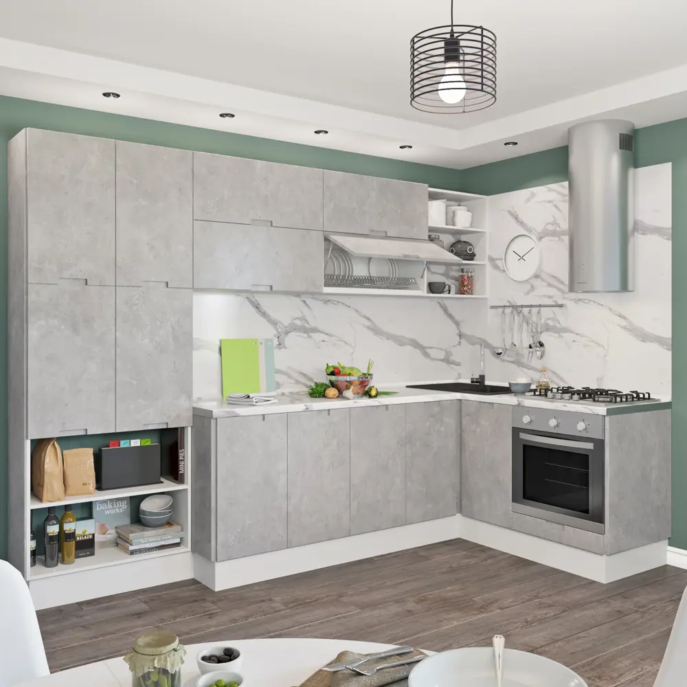 Двери для шкафа Delinia Берлин 80x70 см МДФ цвет серый 3 шт STLM-2120102 - Вид №18