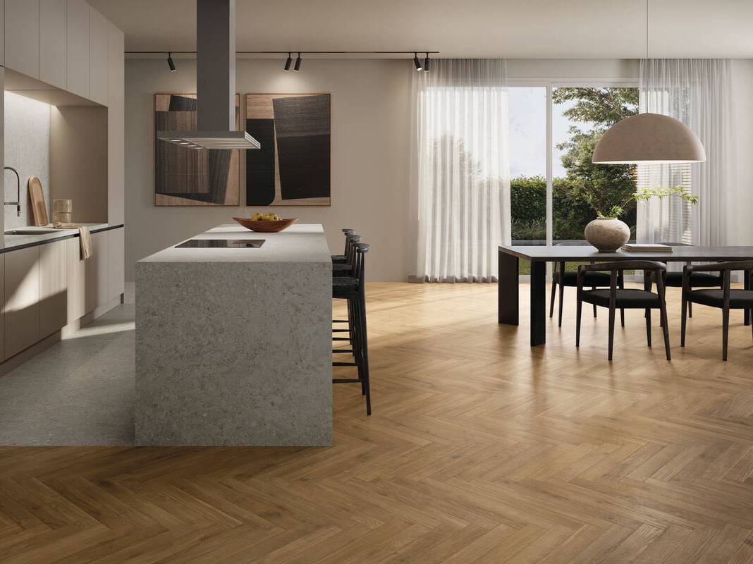 Пол / облицовка керамогранита под дерево Supergres 4EVER ARCH-00144035