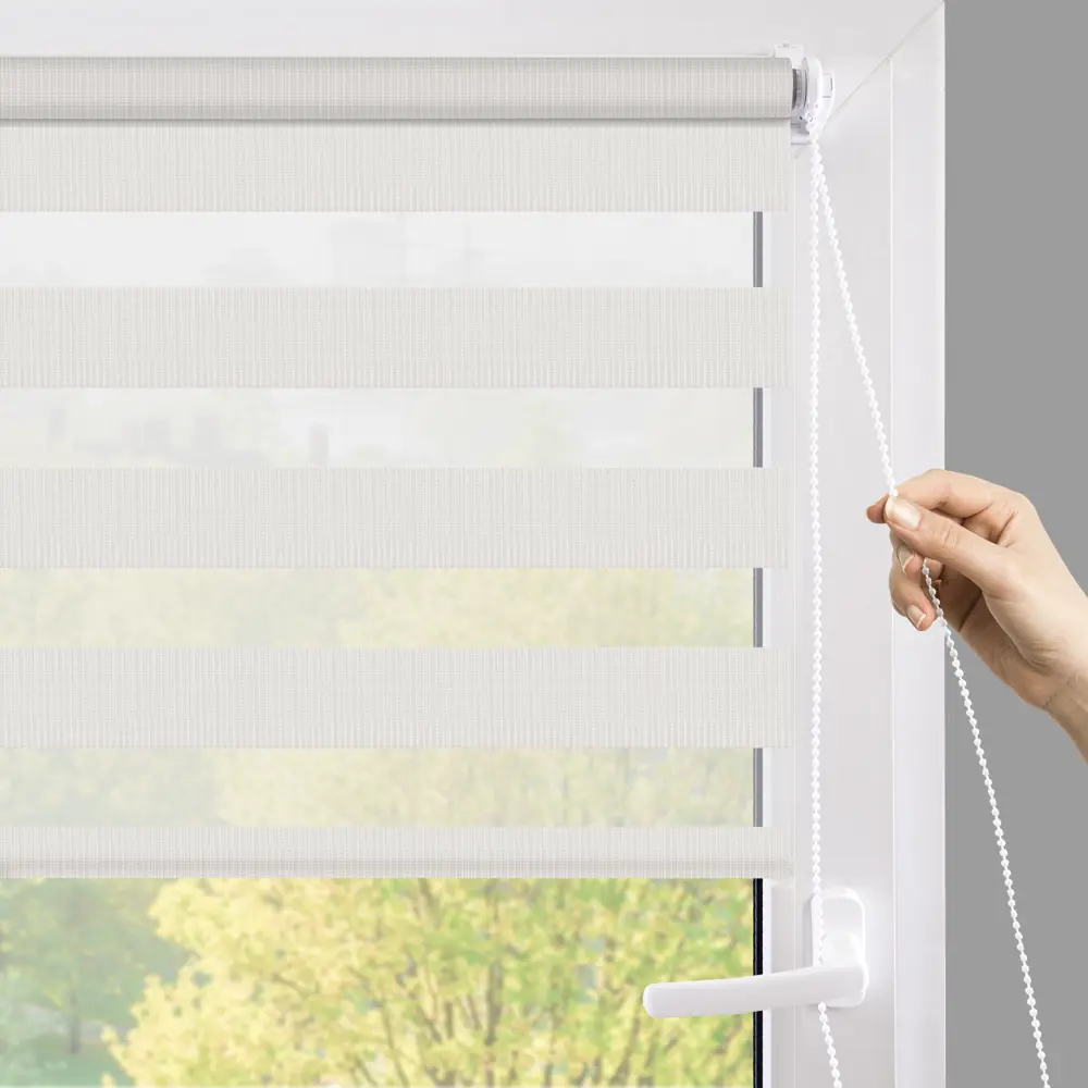 Штора рулонная день-ночь Петер 80x160 см экрю MIAMOZA Промо 2025 STLM-2103797 - Вид №7