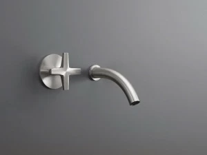 Ceadesign Смеситель для умывальника из нержавеющей стали с гидропрогрессией настенный Cross Crx 07