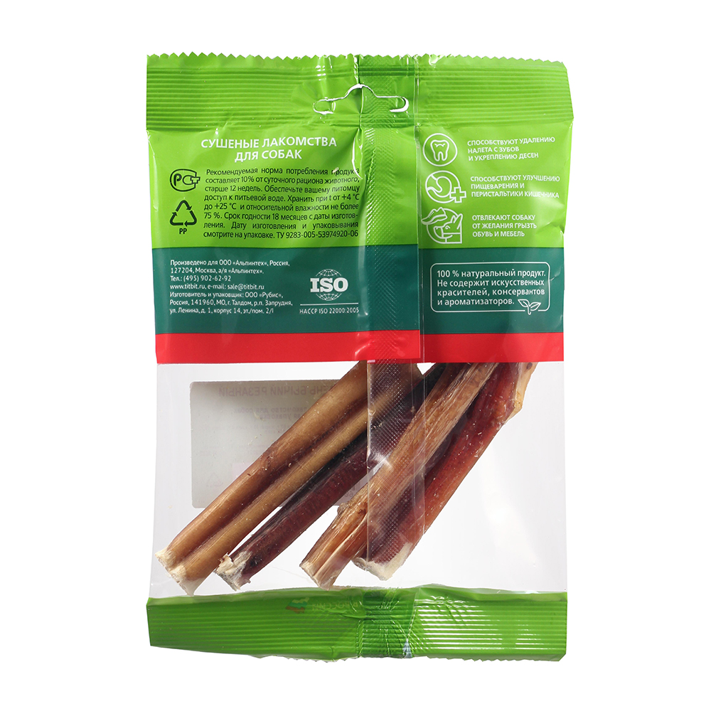 Т00009151 Лакомство для собак Корень бычий резаный TITBIT  - Вид №2