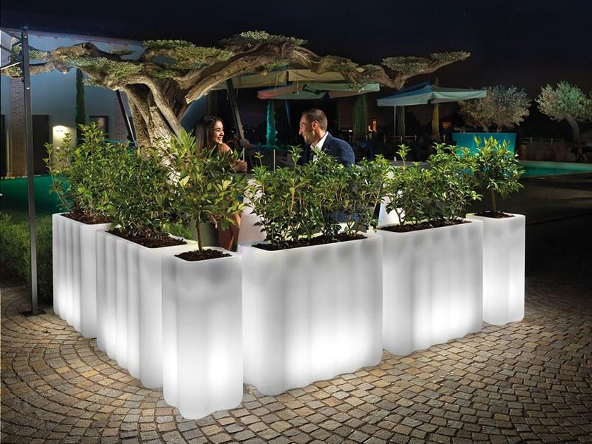 Lyxo Design Квадратная светящаяся кашпо из полиэтилена sun-id-1373328 - Вид №1