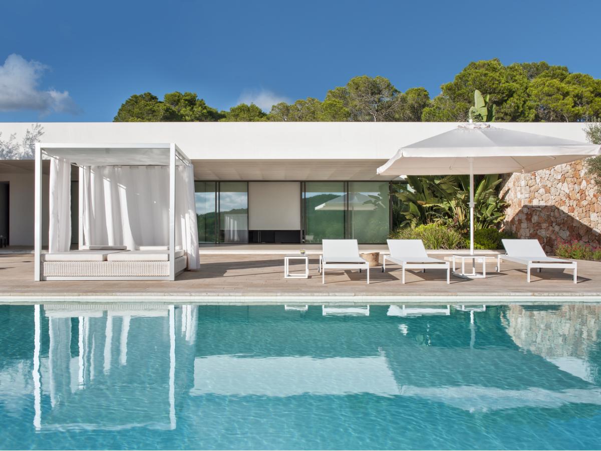 003913 Кровать lounge со шторами Point Sunset POINT1920 - Вид №1