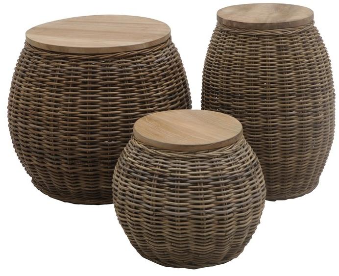 Il Giardino di Legno Круглый садовый столик из лозы Bongo Bong0471 - Вид №1