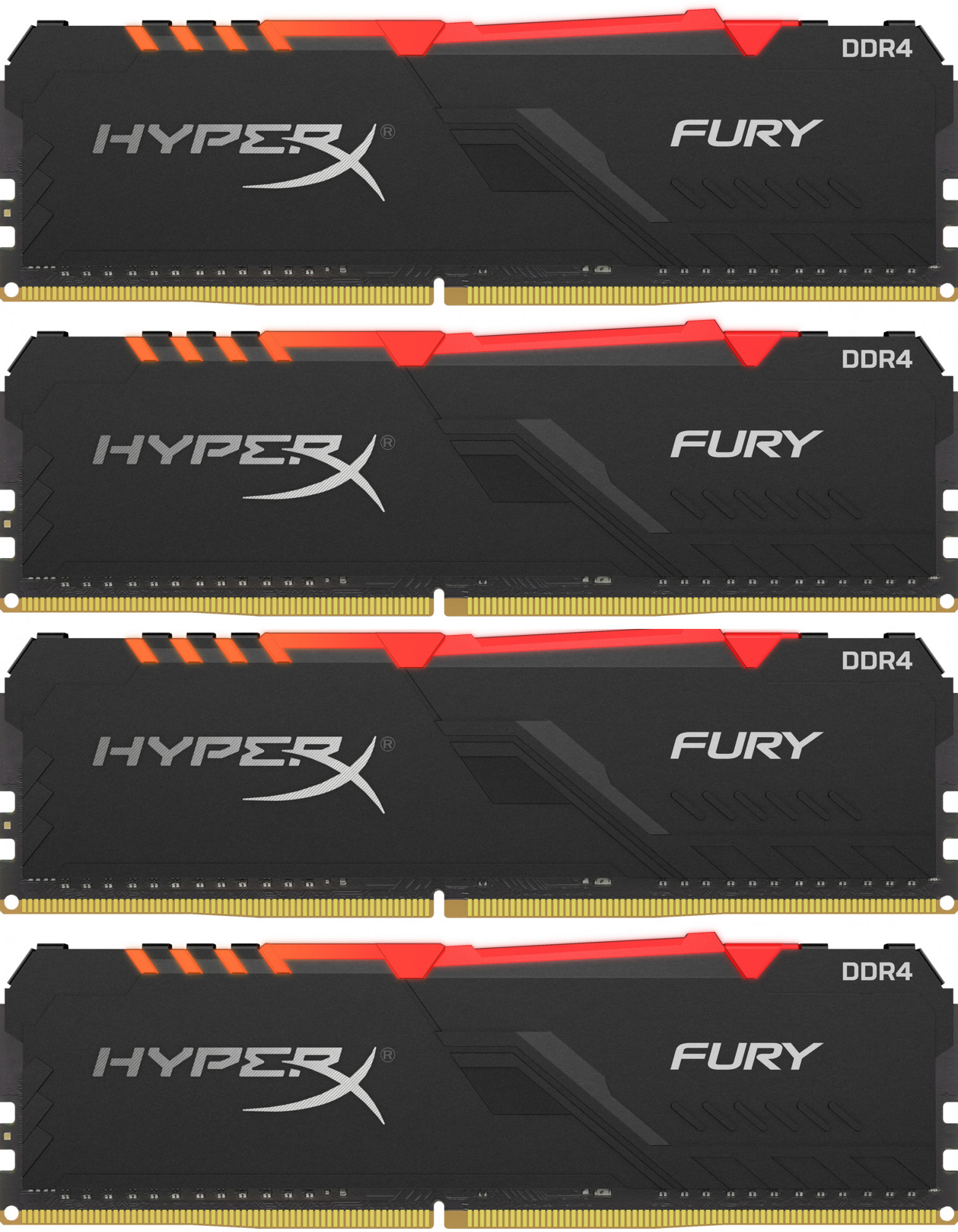 HX436C18FB4AK4/64 64gb 3600mhz ddr4 cl18 dimm (kit of 4) hyperx fury rgb Kingston Santreyd 