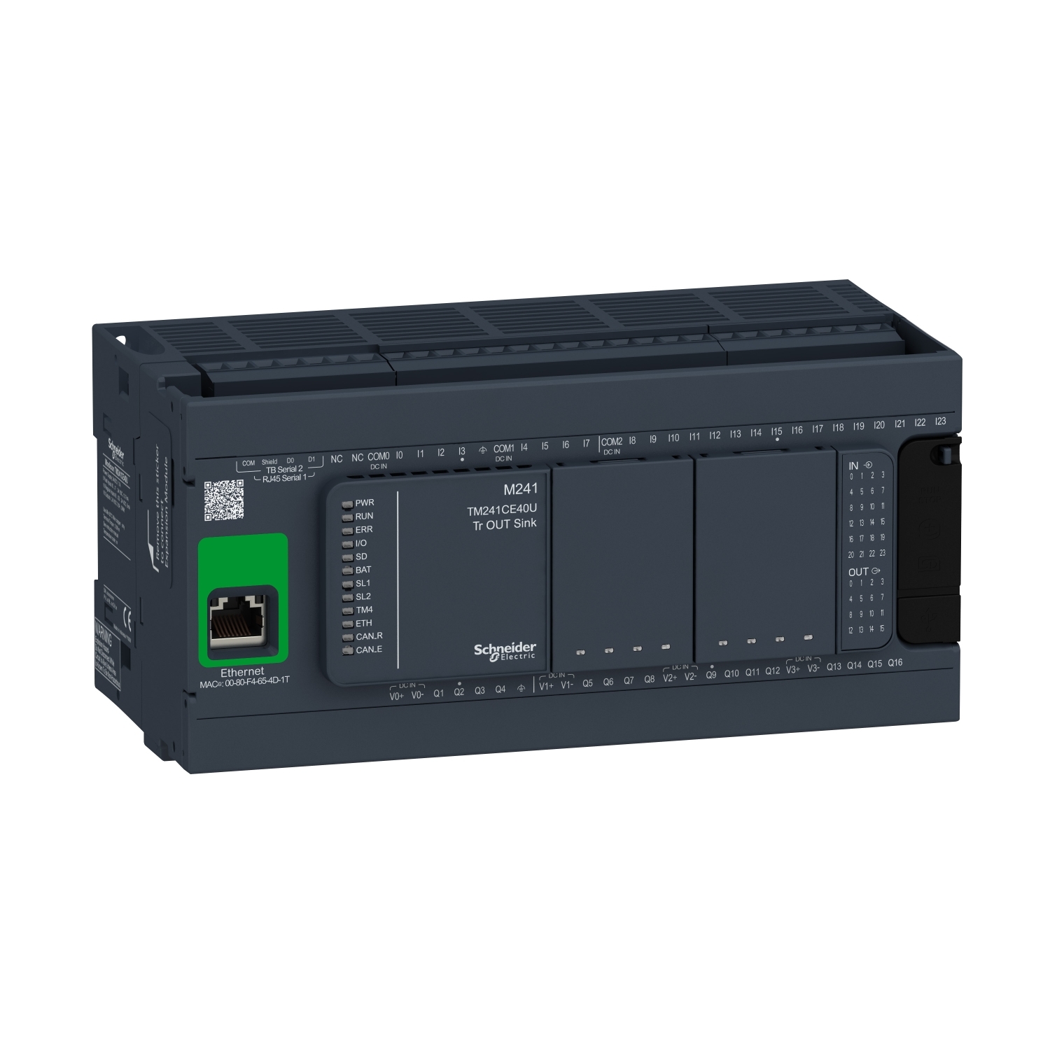 TM241CE40U БАЗОВЫЙ БЛОК M241-40IO ТРАНЗИСТ ПРИЕМНИК ETHERNET Schneider Electric 
