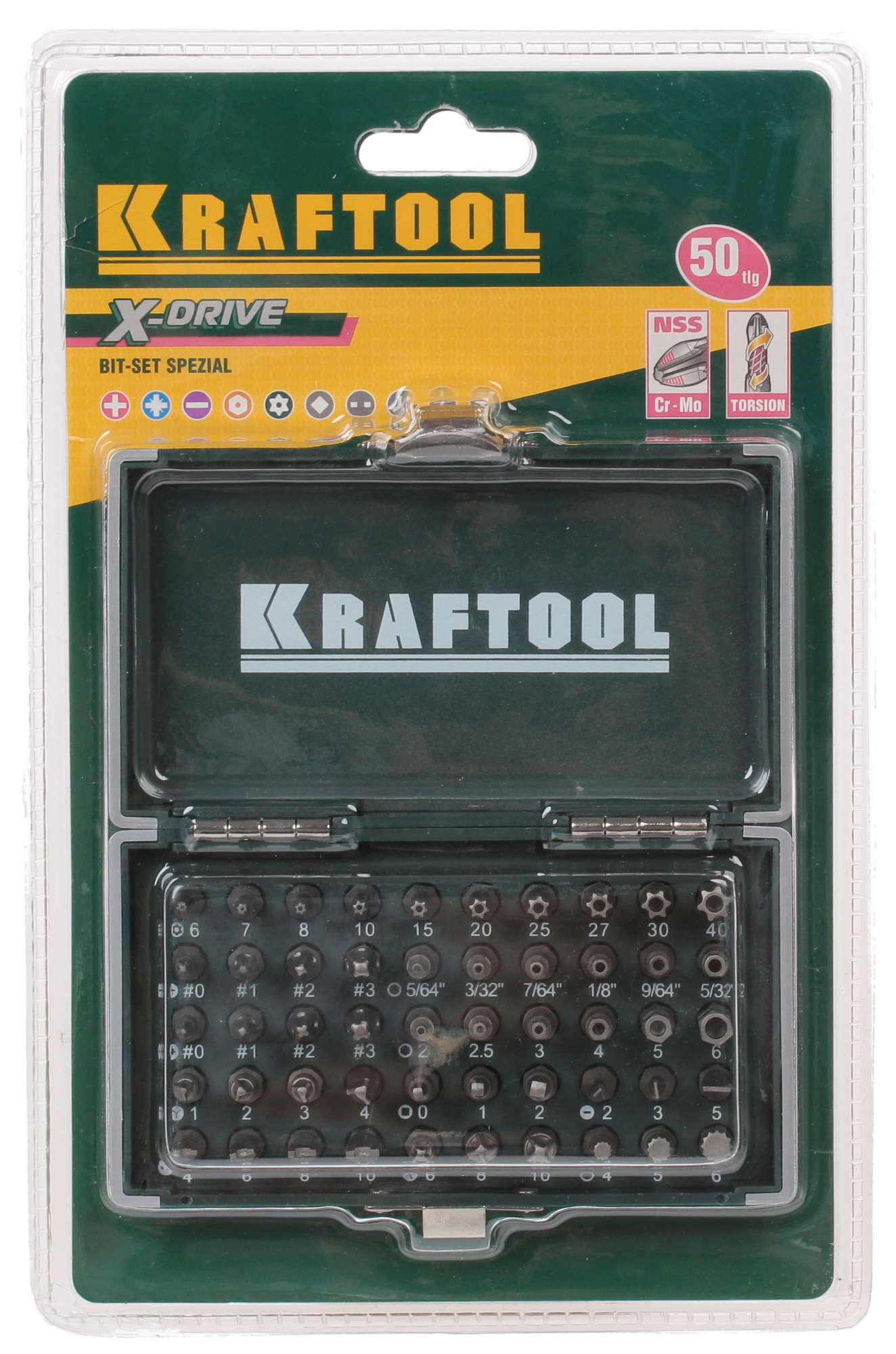 Набор бит KRAFTOOL 26065-H50 1065203 STDN-0022201