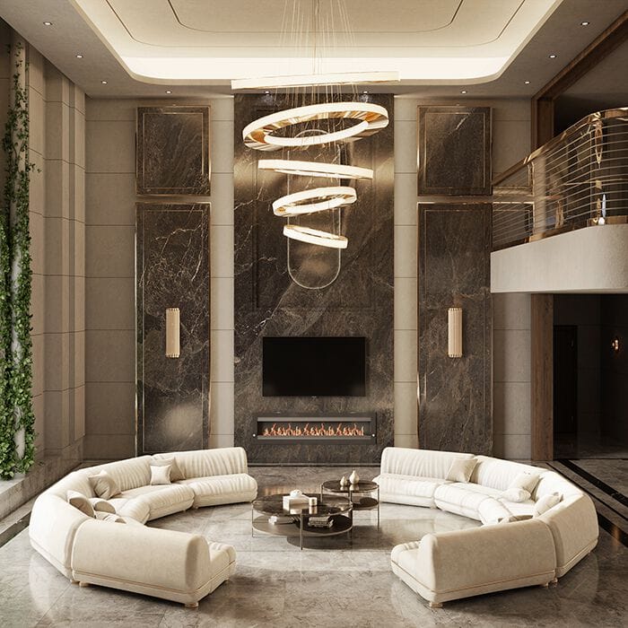 Изогнутый диван из ткани Essential Home Xenox ARCH-00027796 - Вид №2